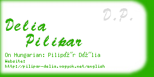 delia pilipar business card